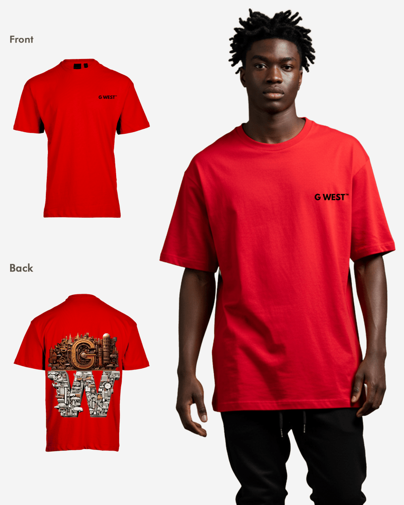 G WEST OVERSIZED DETROIT MOTORCITY T-SHIRT