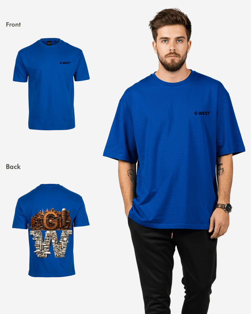 G WEST OVERSIZED DETROIT MOTORCITY T-SHIRT