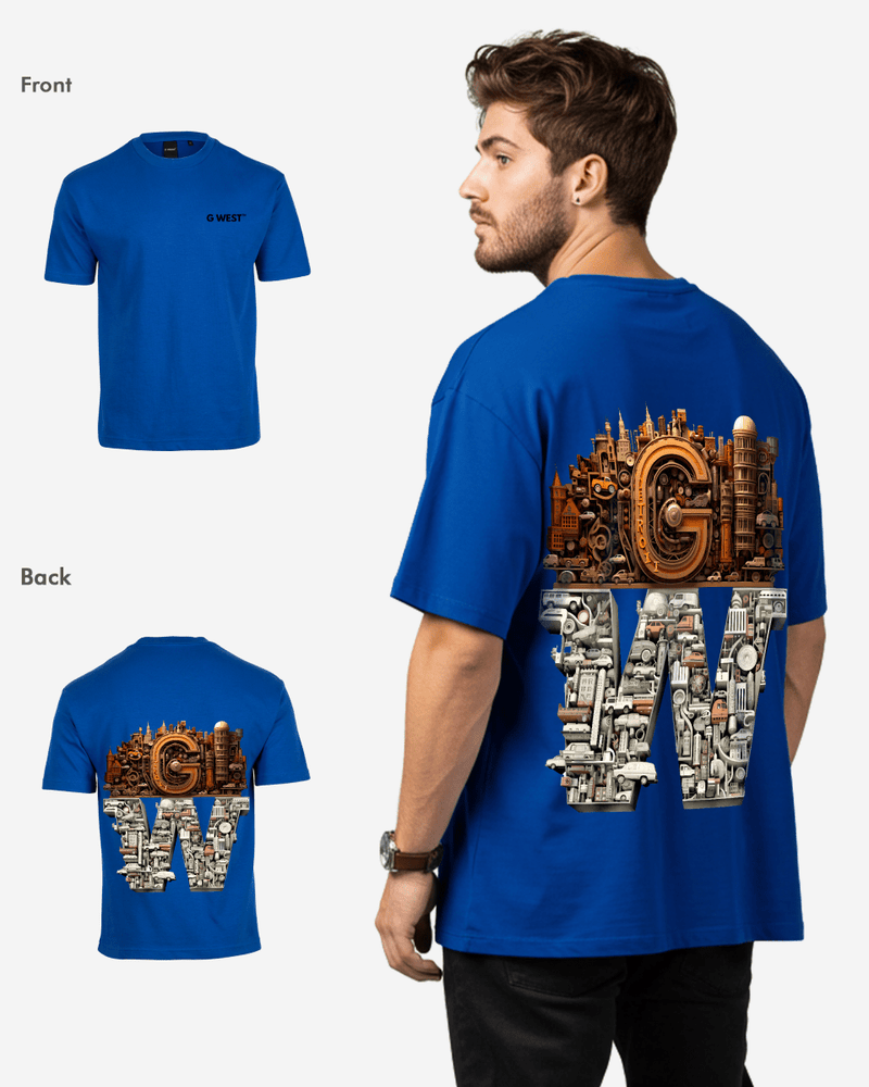 G WEST OVERSIZED DETROIT MOTORCITY T-SHIRT