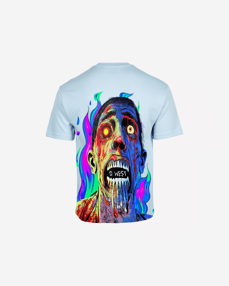 G West Oversized Flaming Zombie Tee