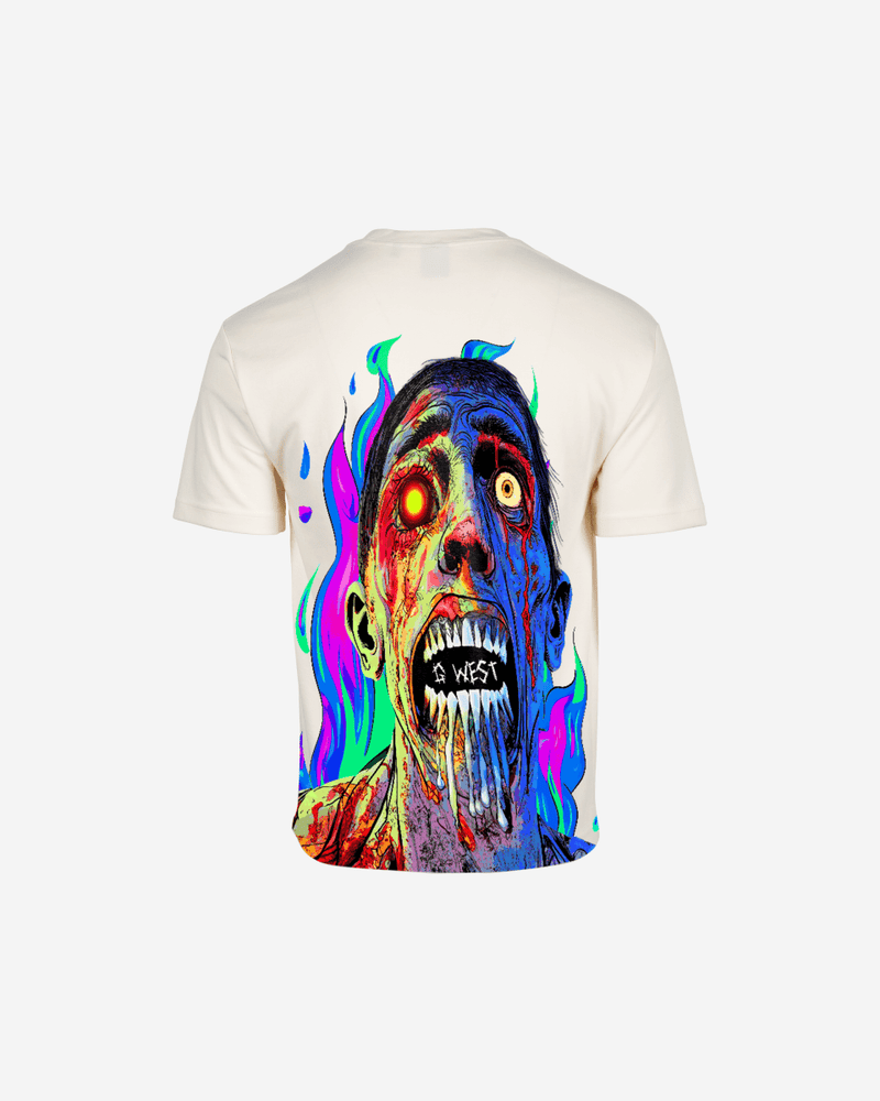G West Oversized Flaming Zombie Tee
