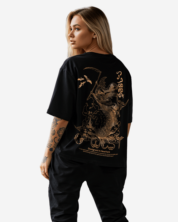 G West Oversized Gratitude Reaper Tee - WOMEN