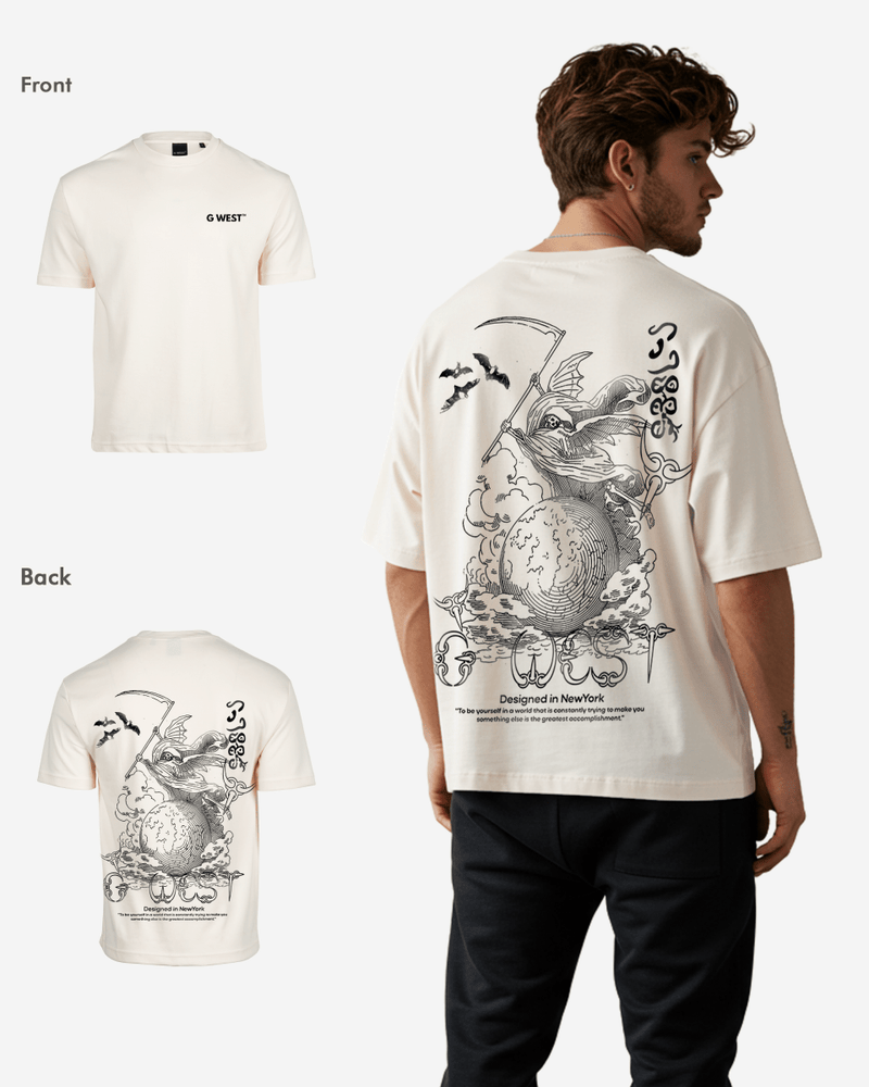G West Oversized Gratitude Reaper Tee