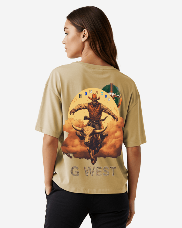 G West Oversized Houston Rodeo T-Shirt - 3 Colors -WOMEN