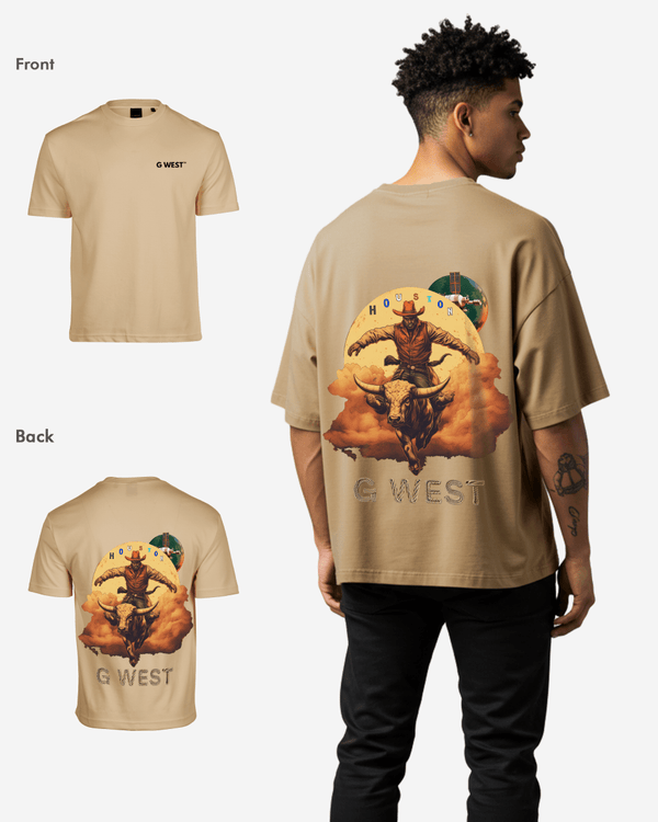 G West Oversized Houston Rodeo T-Shirt - 3 Colors