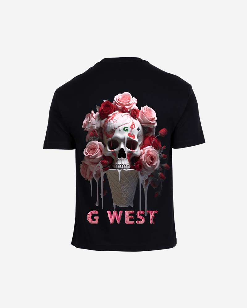 G West Oversized Ice Cream Skull Tee