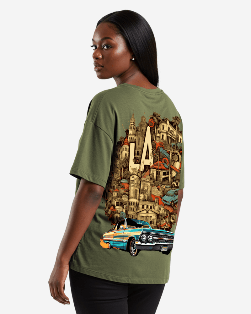 G West Oversized La Culture Tee -WOMEN