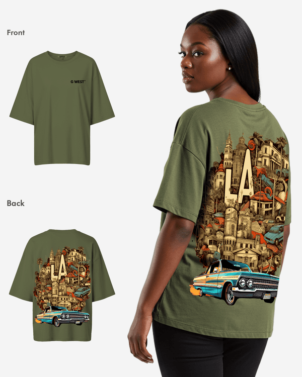 G West Oversized La Culture Tee -WOMEN