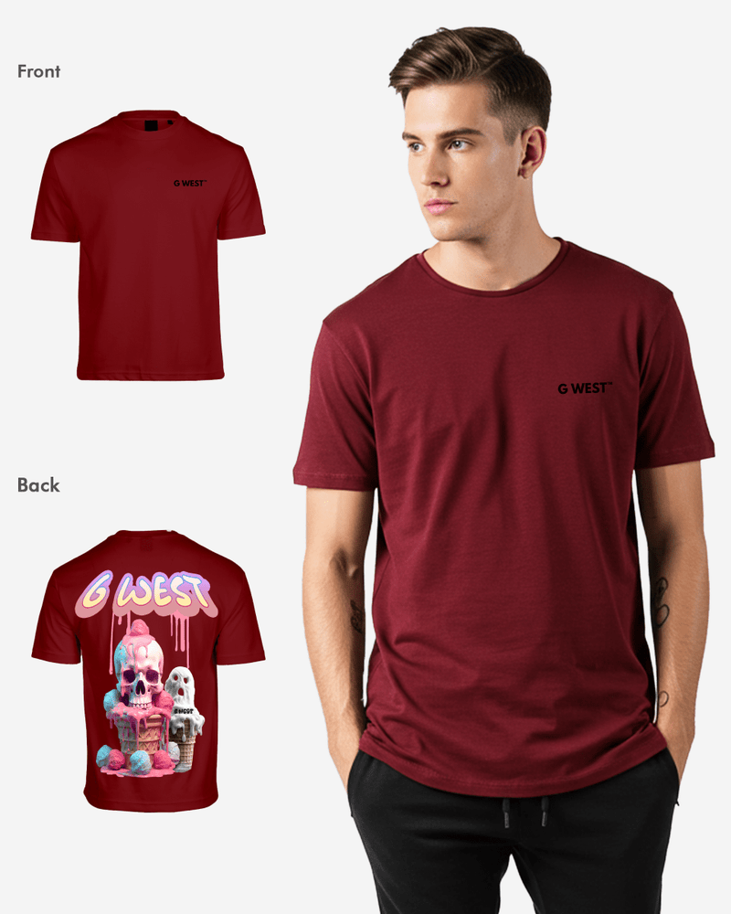 G West Oversized Melting Ice Cream Tee