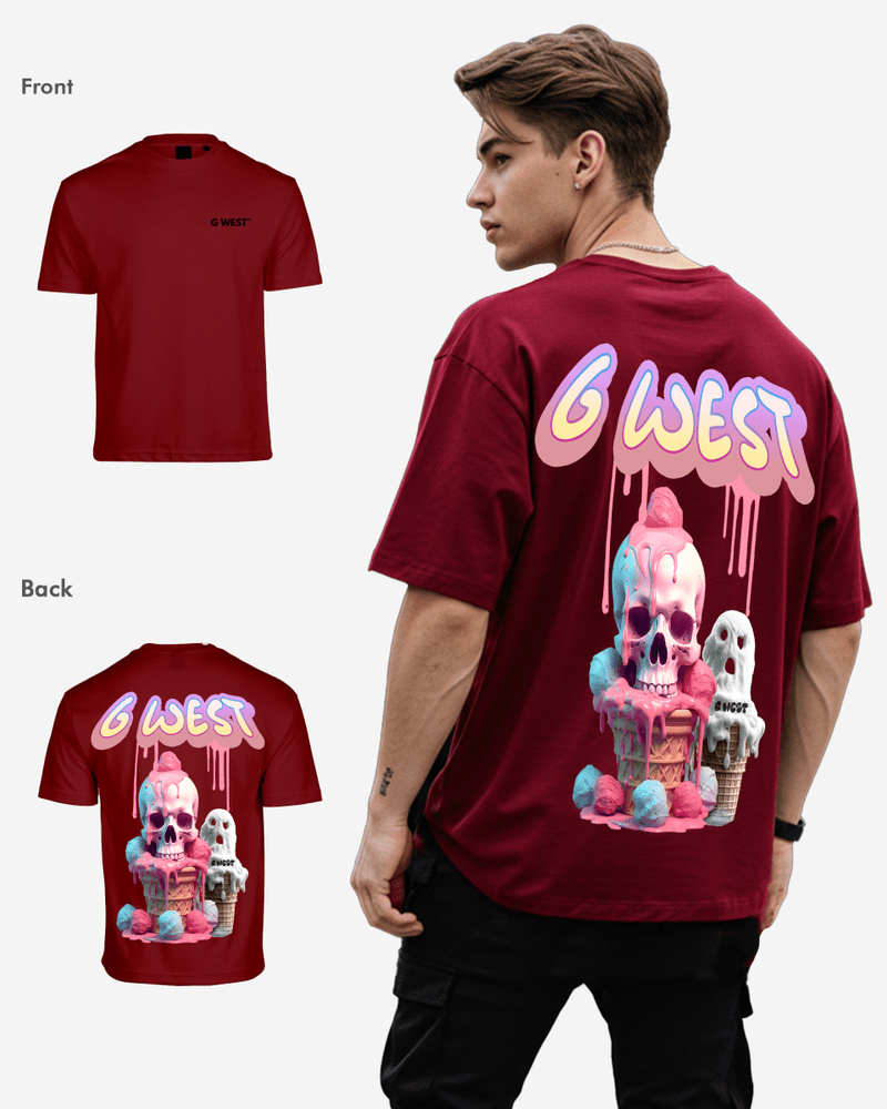 G West Oversized Melting Ice Cream Tee