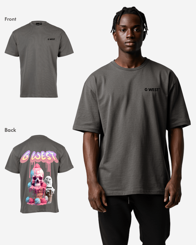 G West Oversized Melting Ice Cream Tee