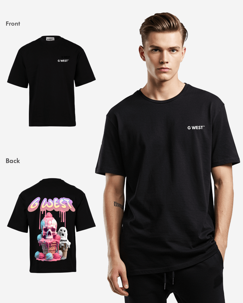 G West Oversized Melting Ice Cream Tee
