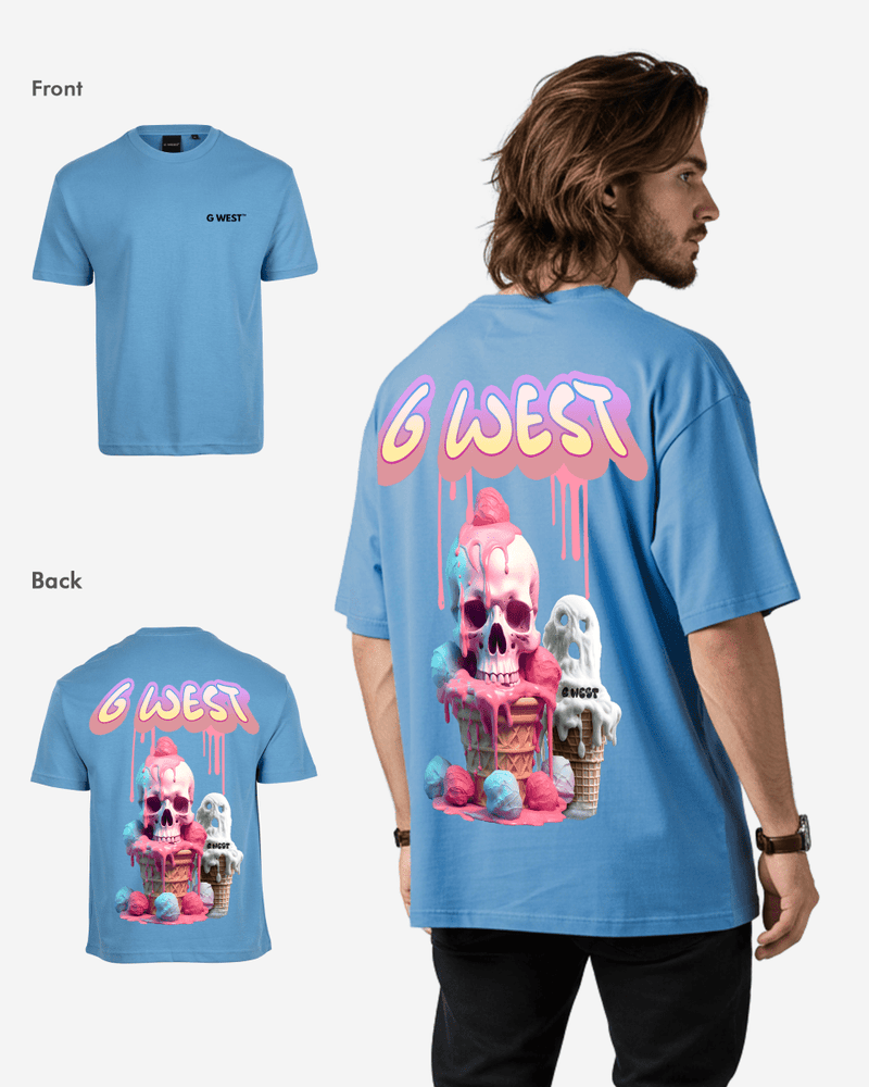 G West Oversized Melting Ice Cream Tee