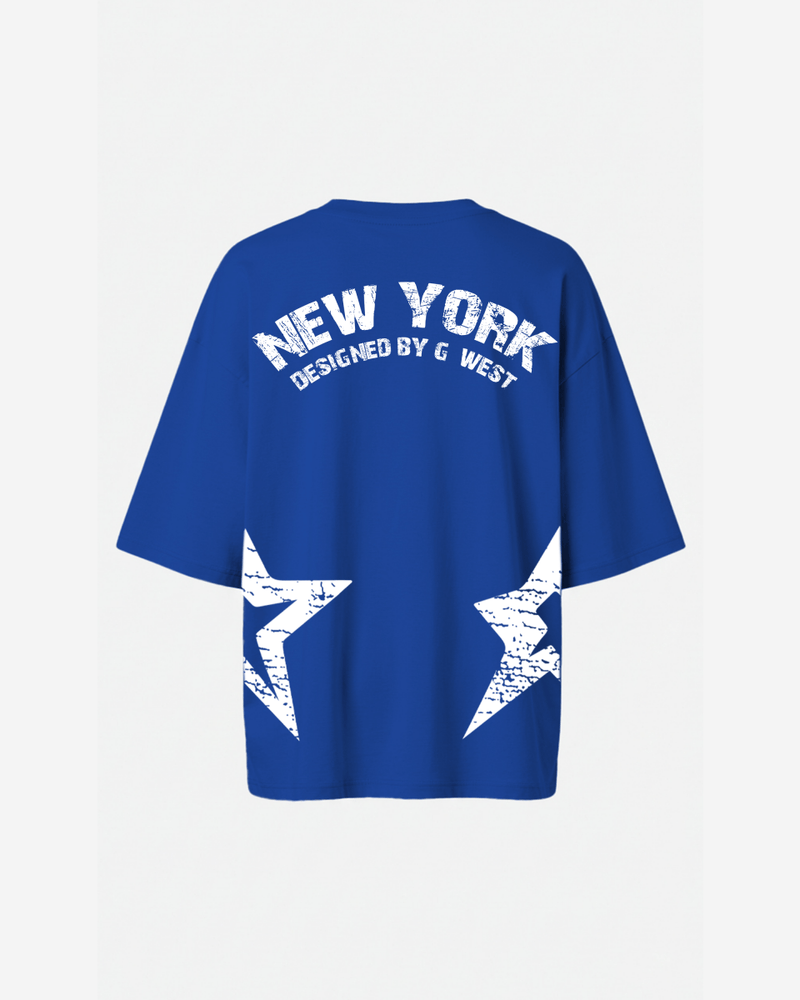 G West Oversized New York Arch Logo Tee  - WOMEN