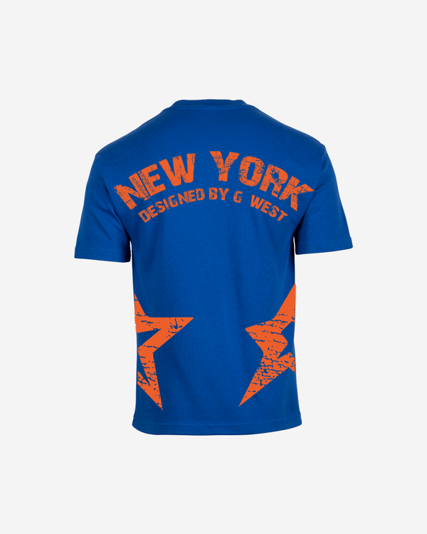 G West Oversized New York Arch Logo With Star Tee