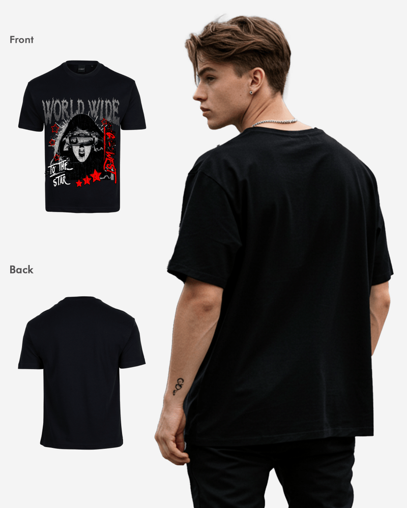 G West Oversized Old World Wide Star T Shirt