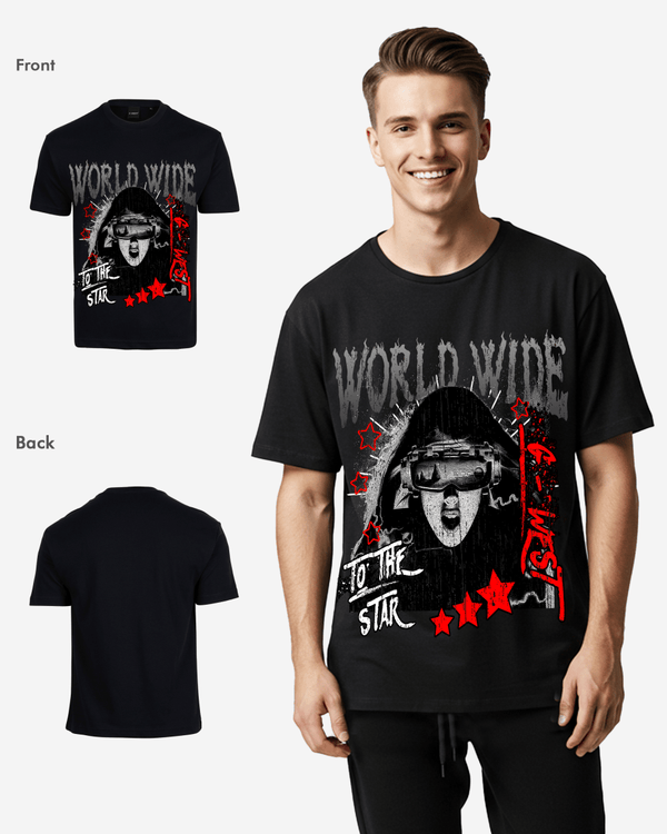 G West Oversized Old World Wide Star T Shirt