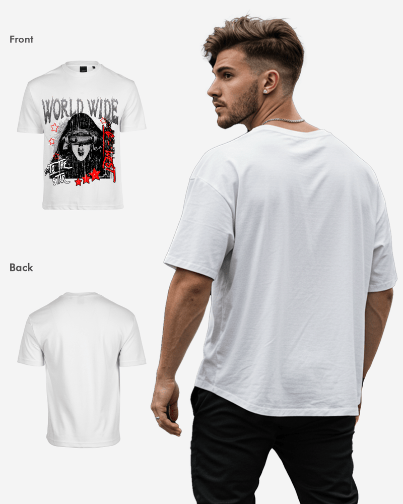 G West Oversized Old World Wide Star T Shirt