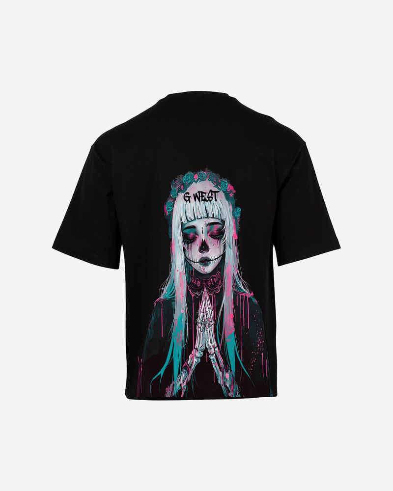 G West Oversized Praying Girl T Shirt
