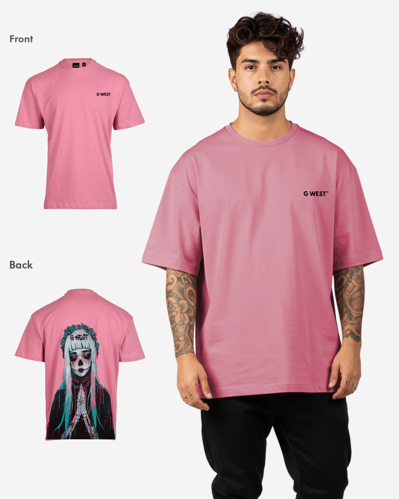 G West Oversized Praying Girl T Shirt