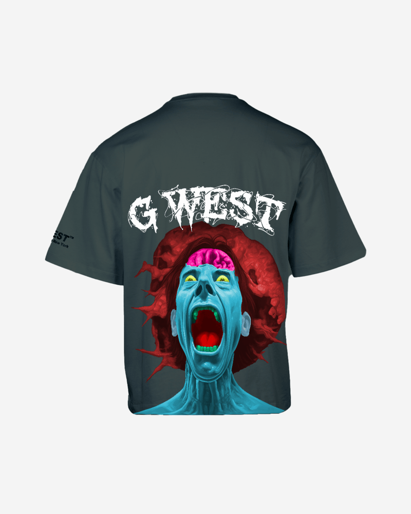 G West Oversized Premium Erupt Brain T-Shirt