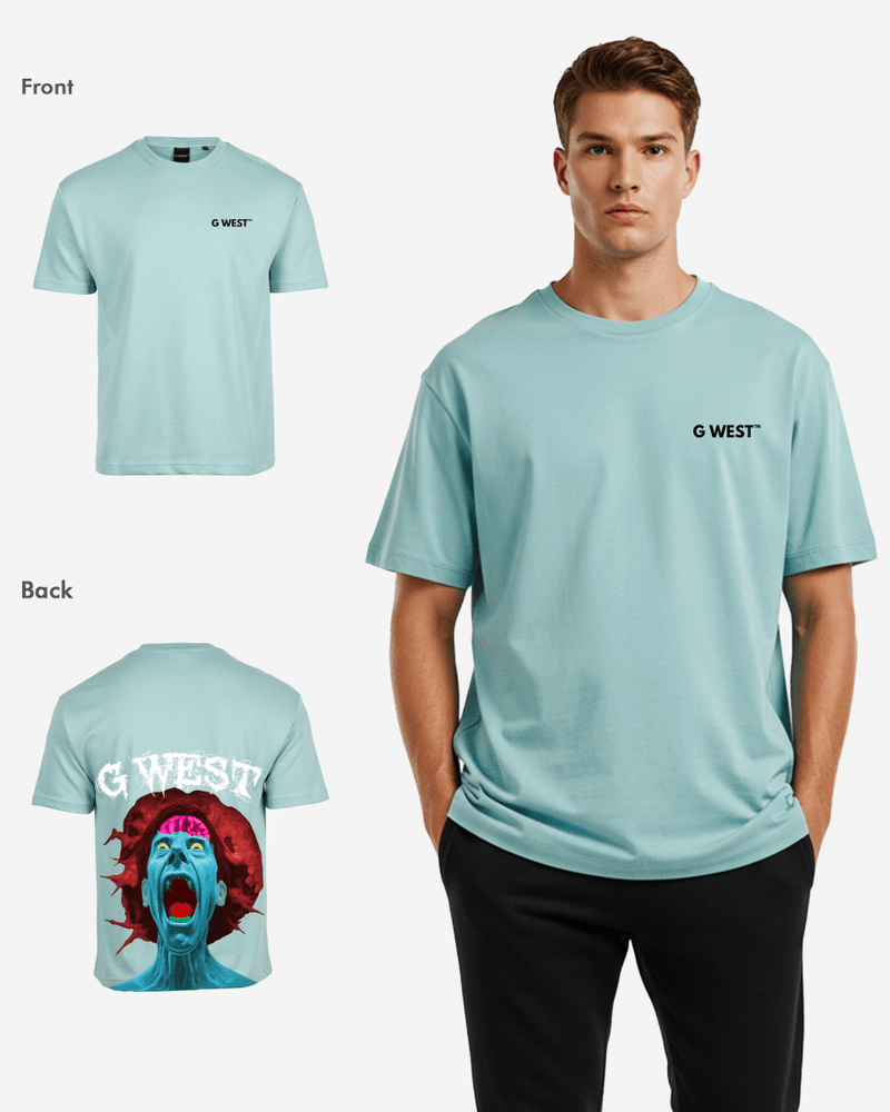 G West Oversized Premium Erupt Brain T-Shirt