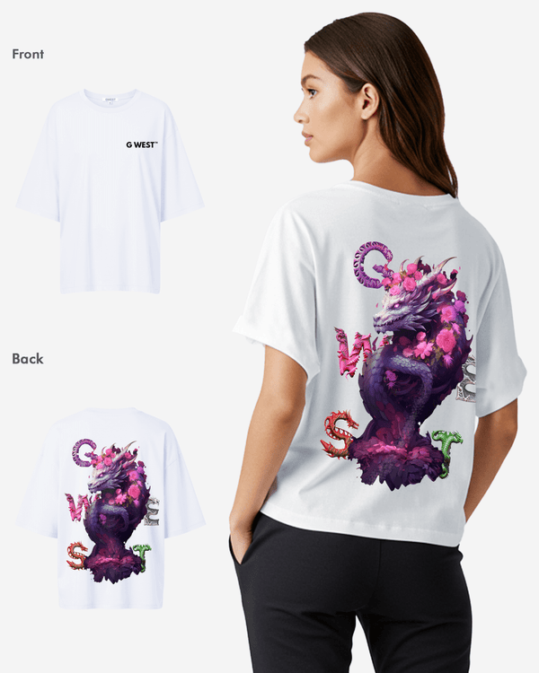 G West Oversized Purple Dragon Tee - Women