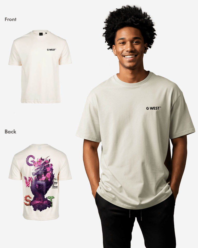 G West Oversized Purple Dragon Tee