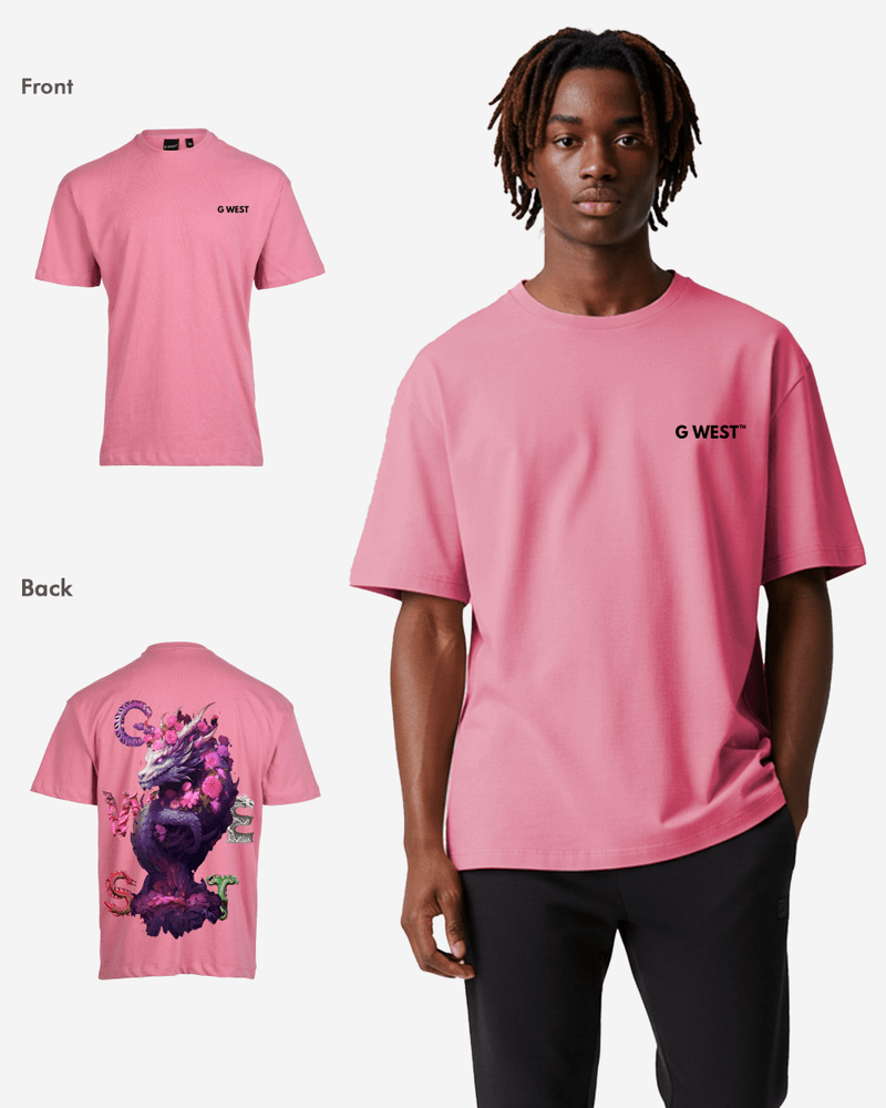 G West Oversized Purple Dragon Tee