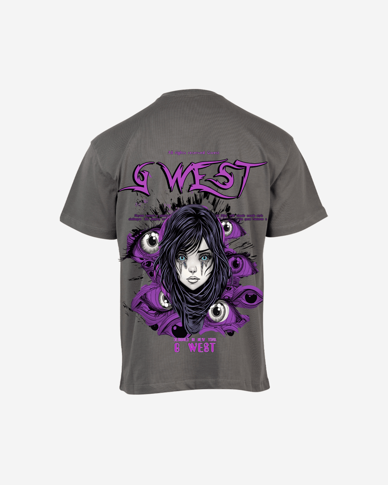 G West Oversized Purple Eye Tee