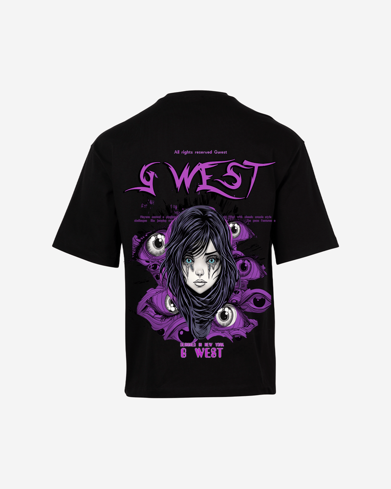 G West Oversized Purple Eye Tee