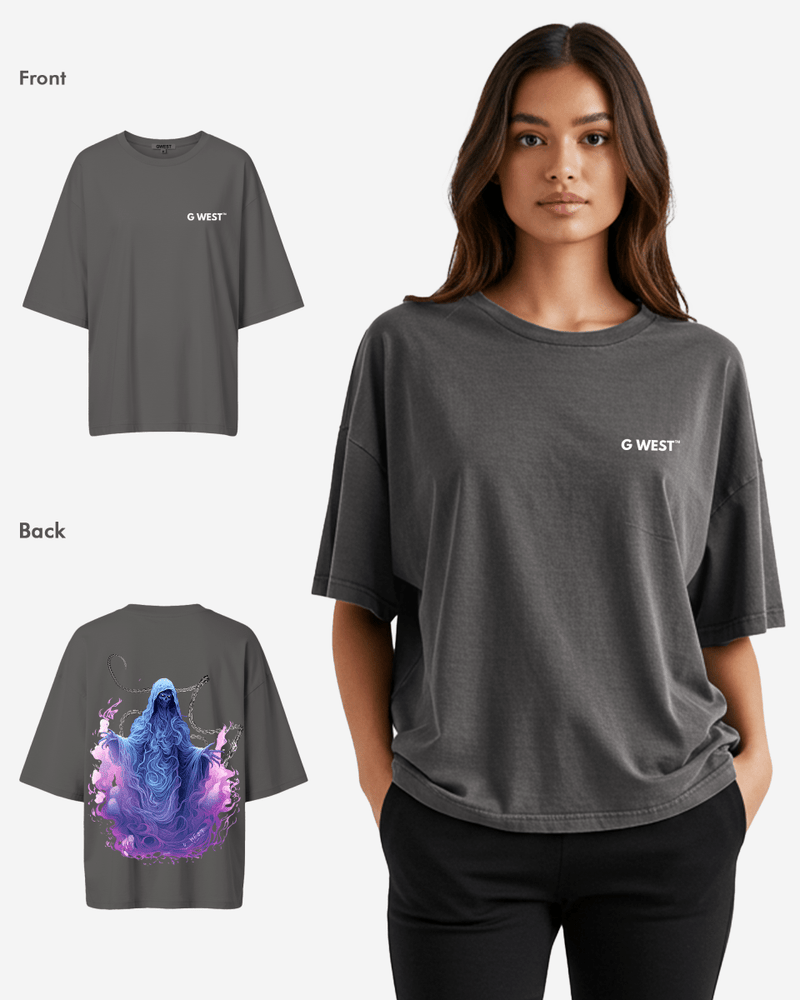 G West Oversized Purple Reaper Tee -WOMEN