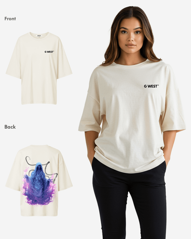G West Oversized Purple Reaper Tee -WOMEN