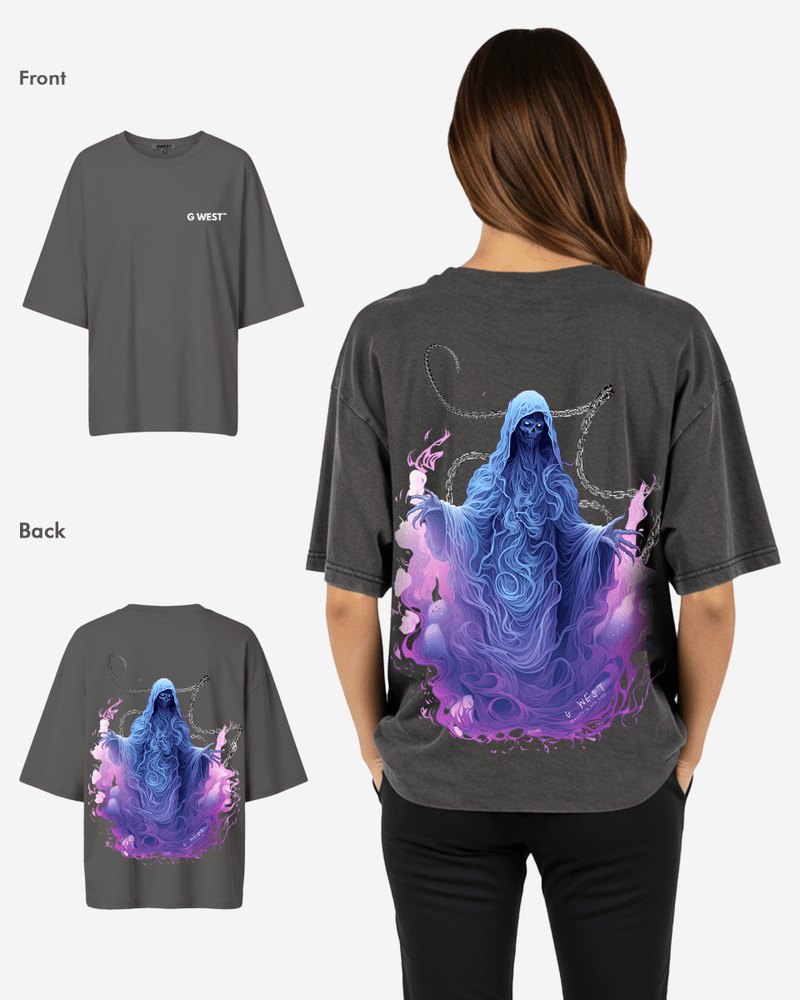 G West Oversized Purple Reaper Tee -WOMEN