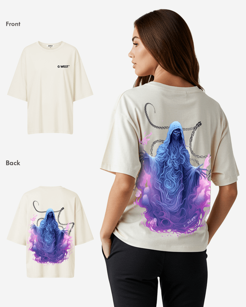 G West Oversized Purple Reaper Tee -WOMEN