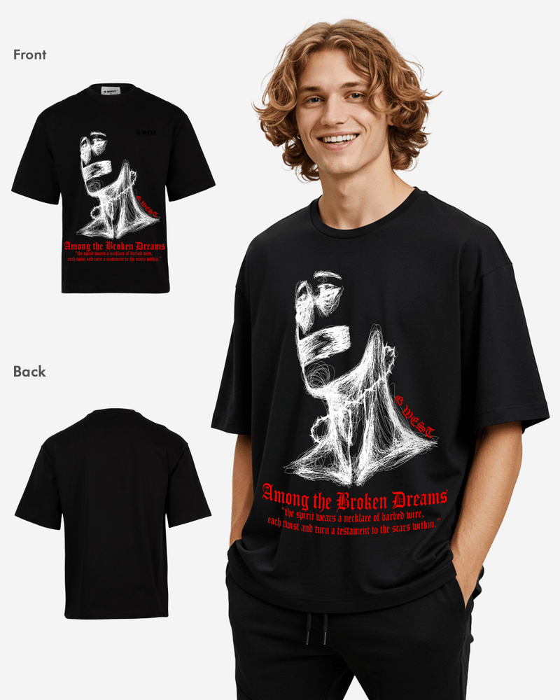 G West Oversized Sinner Black Tee