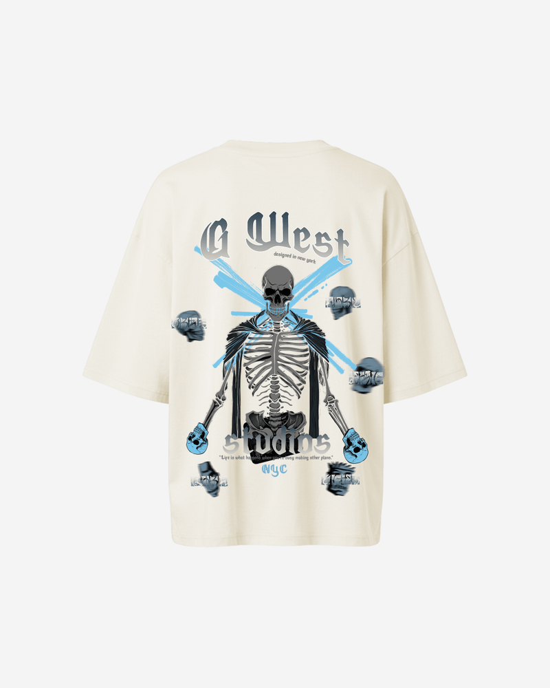G West Oversized Skull Tee -WOMEN
