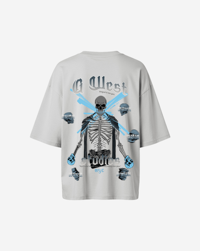 G West Oversized Skull Tee -WOMEN