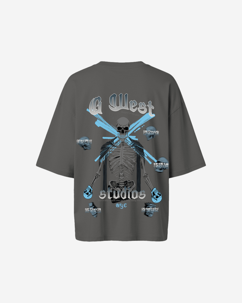 G West Oversized Skull Tee -WOMEN