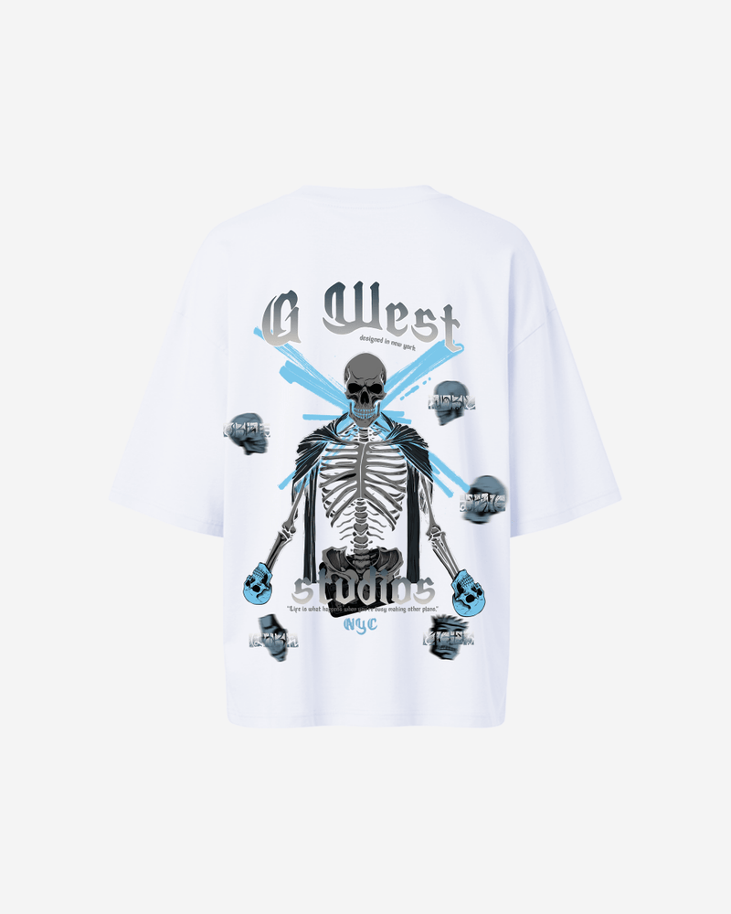 G West Oversized Skull Tee -WOMEN