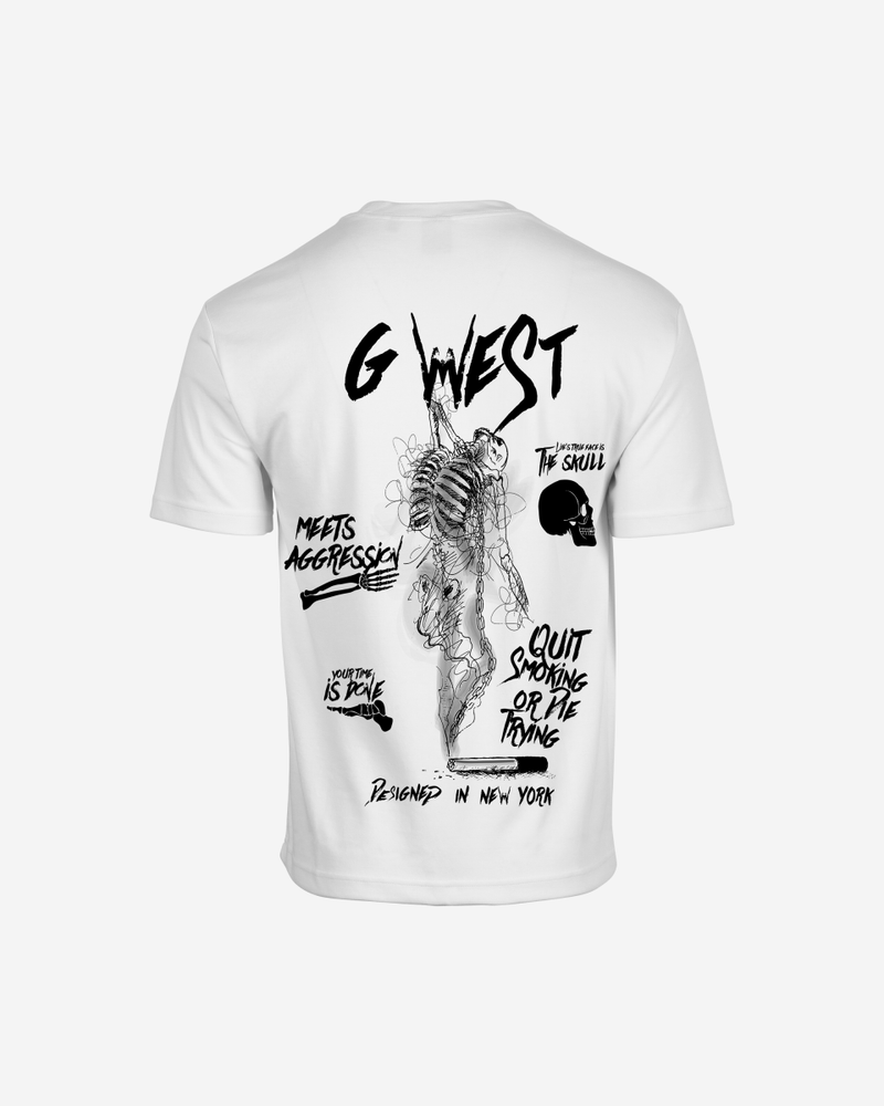 G West Oversized Smoke Skeleton Tee