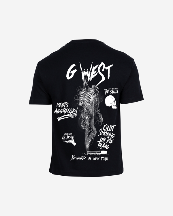 G West Oversized Smoke Skeleton Tee