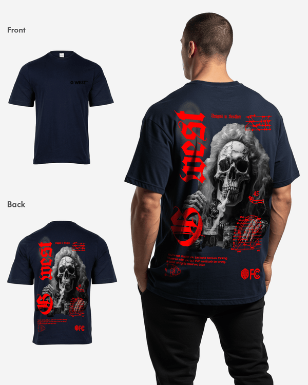 G West Oversized Smoke Skull Tee