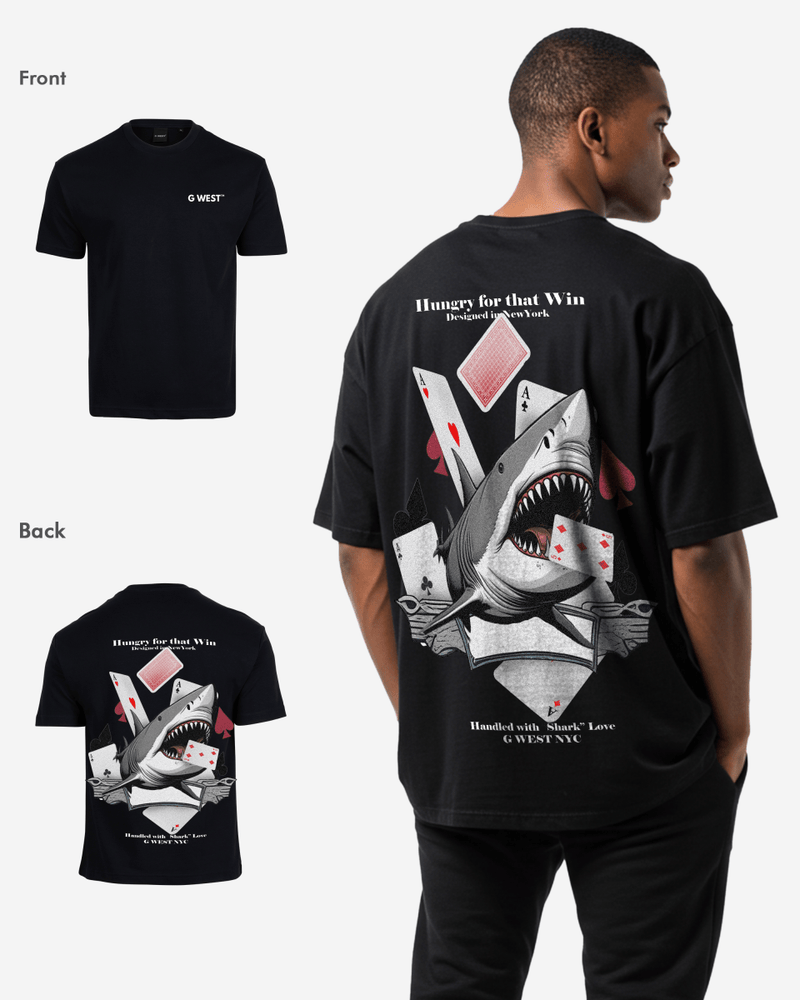 G West Oversized Spade Of Sharks T Shirt