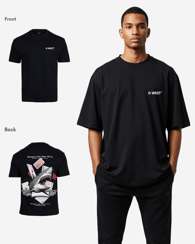 G West Oversized Spade Of Sharks T Shirt