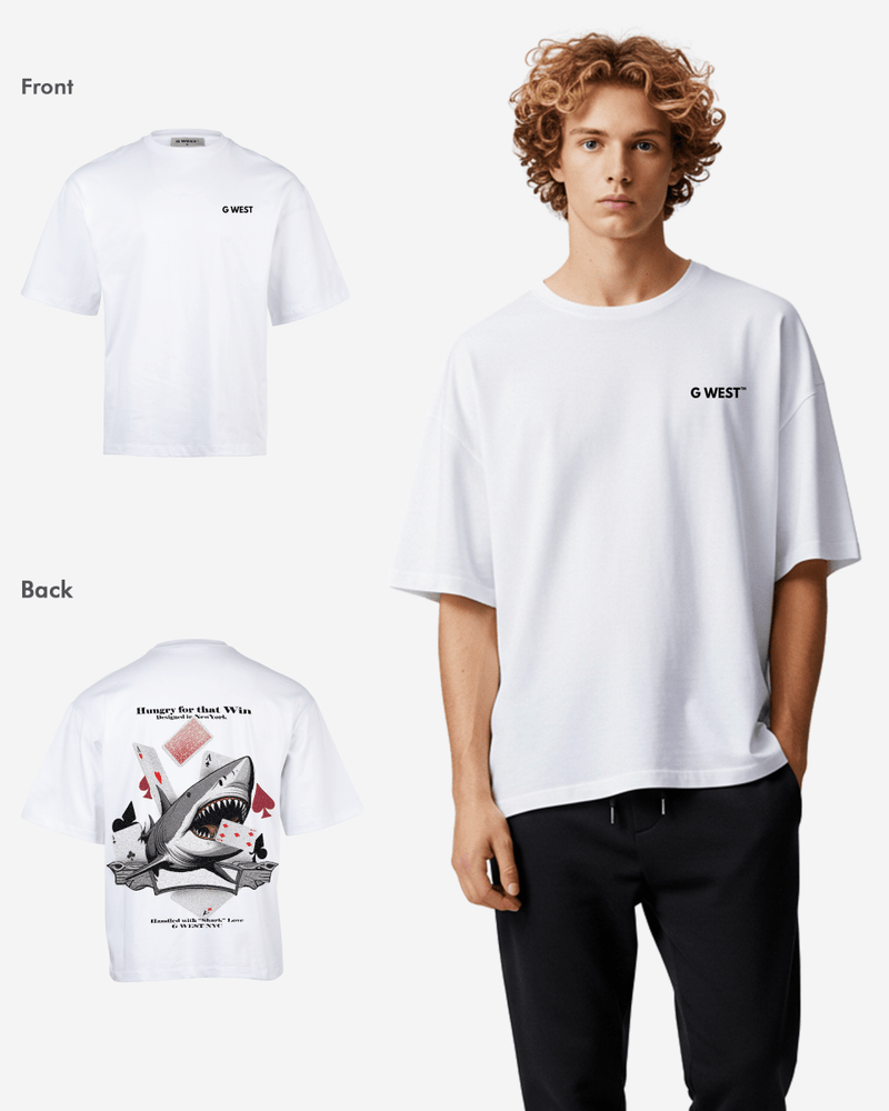 G West Oversized Spade Of Sharks T Shirt