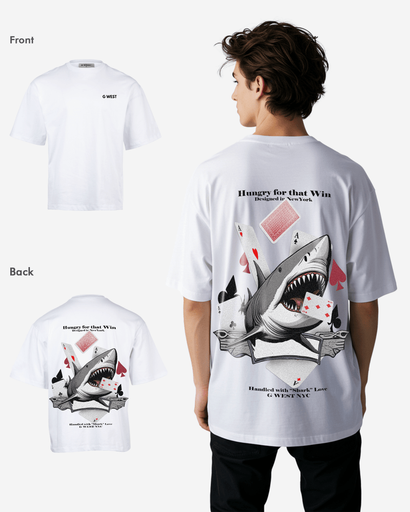 G West Oversized Spade Of Sharks T Shirt