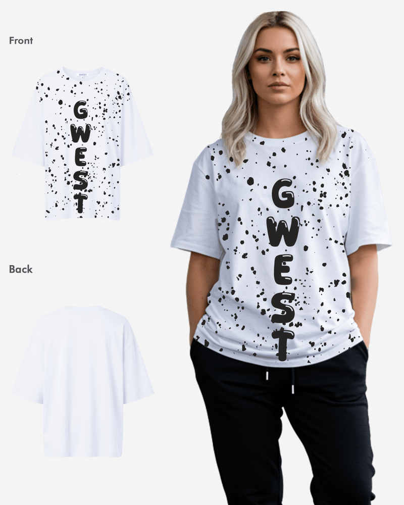 G West Oversized Splatter Tee -WOMEN