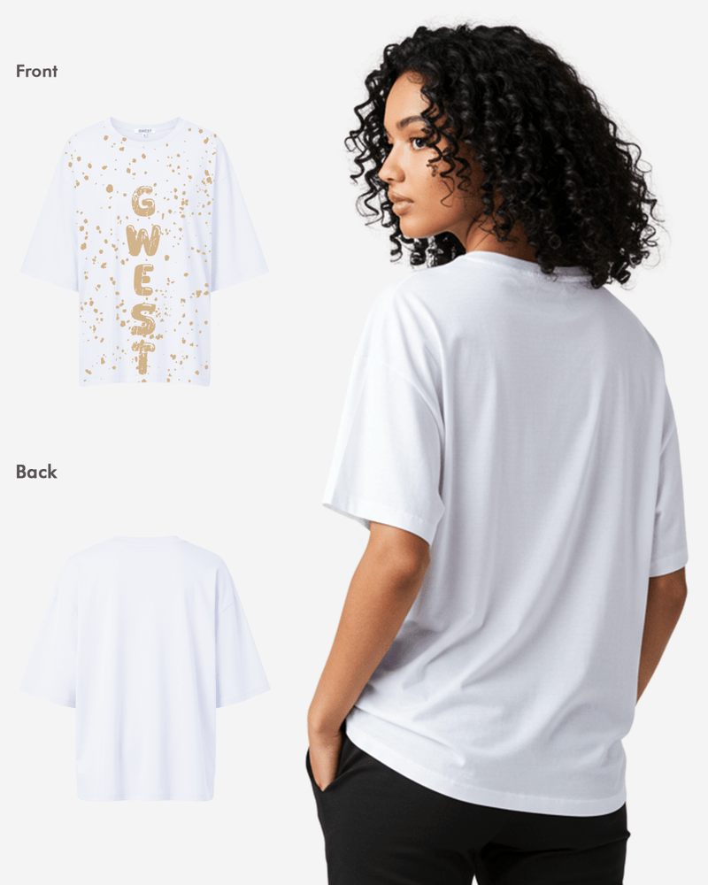 G West Oversized Splatter Tee -WOMEN