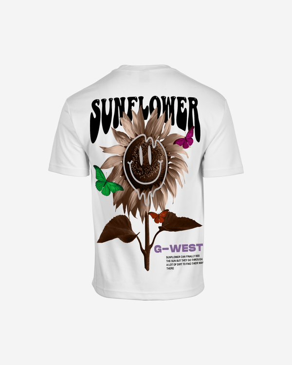 G West Oversized Sunflower Life Style T Shirt